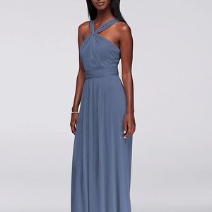 Steel Blue Bridesmaid Dress